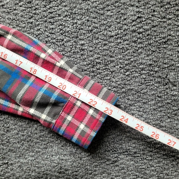 Stussy men's flannel shirt size S button down checked long sleeve fall cotton - Picture 13 of 13